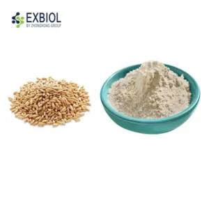 Industrial bulk supply of Oat Beta-Glucan 70% pure white powder in 25kg fiber drum, Exbiol factory batch production.