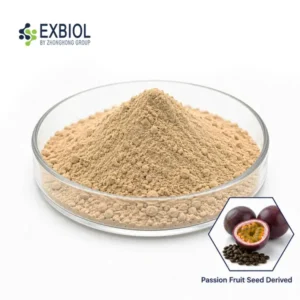 Industrial bulk supply of Piceatannol 3.5% yellow-brown fine powder derived from passion fruit seeds.