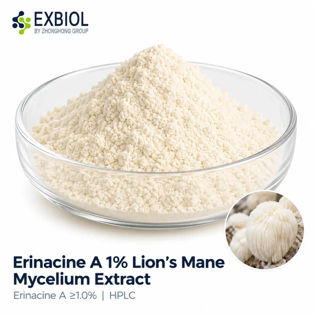 Erinacine A 1% Lion's Mane mycelium extract by HPLC